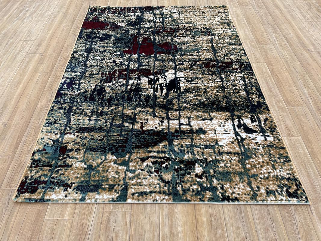 Abstract Layered Texture Rugs