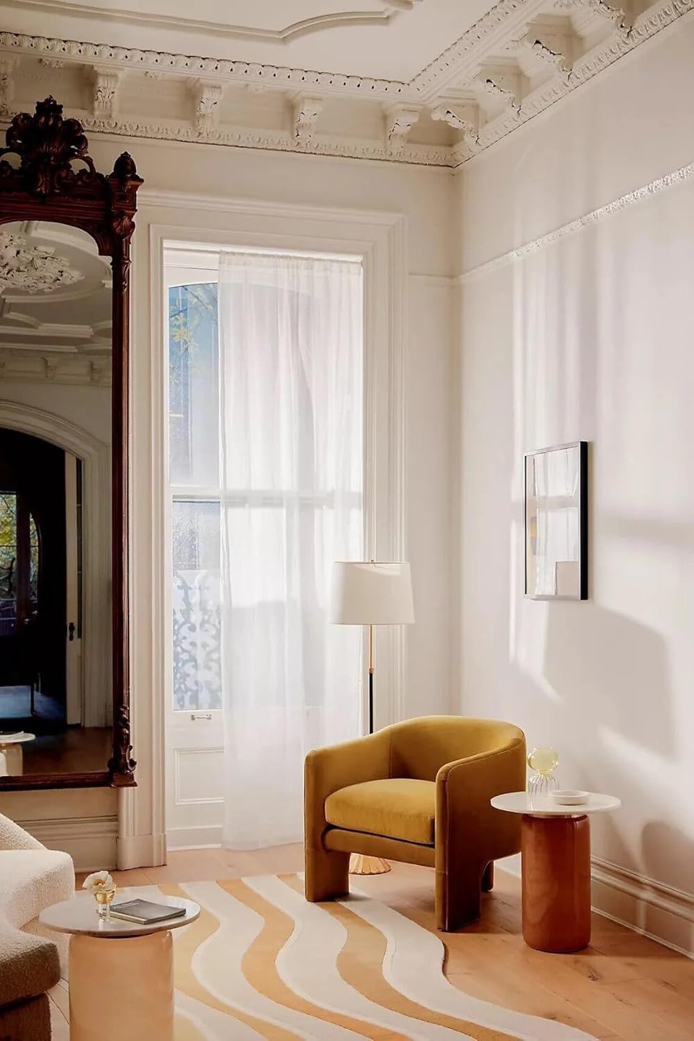 Irregular Floral Area Rug