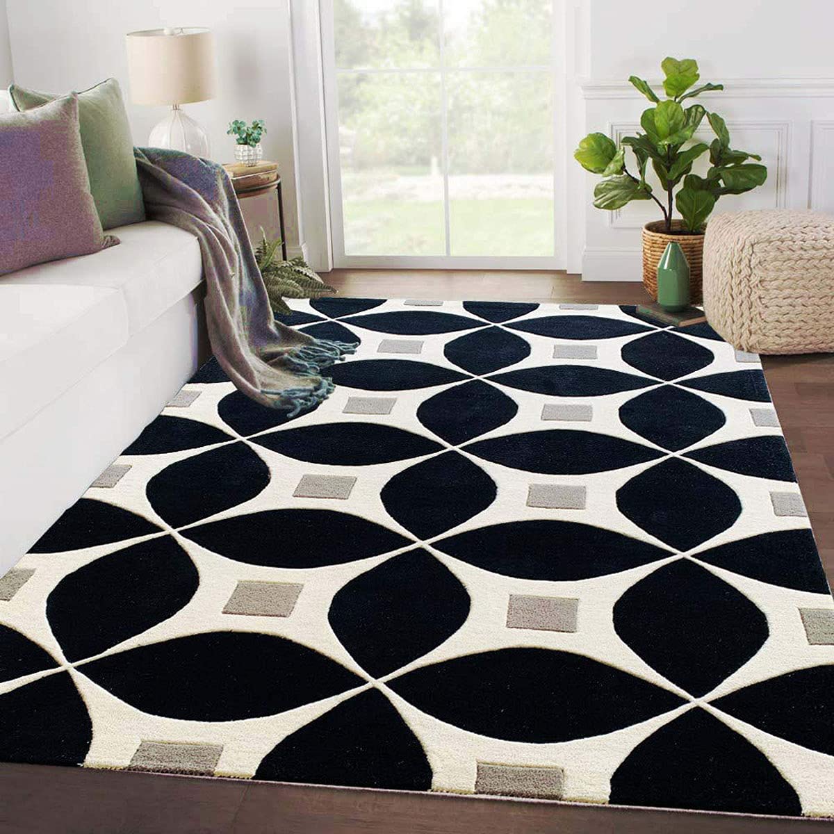 Hand Tufted Wool Carpets Export Quality for Living Room-Bedroom & Hall