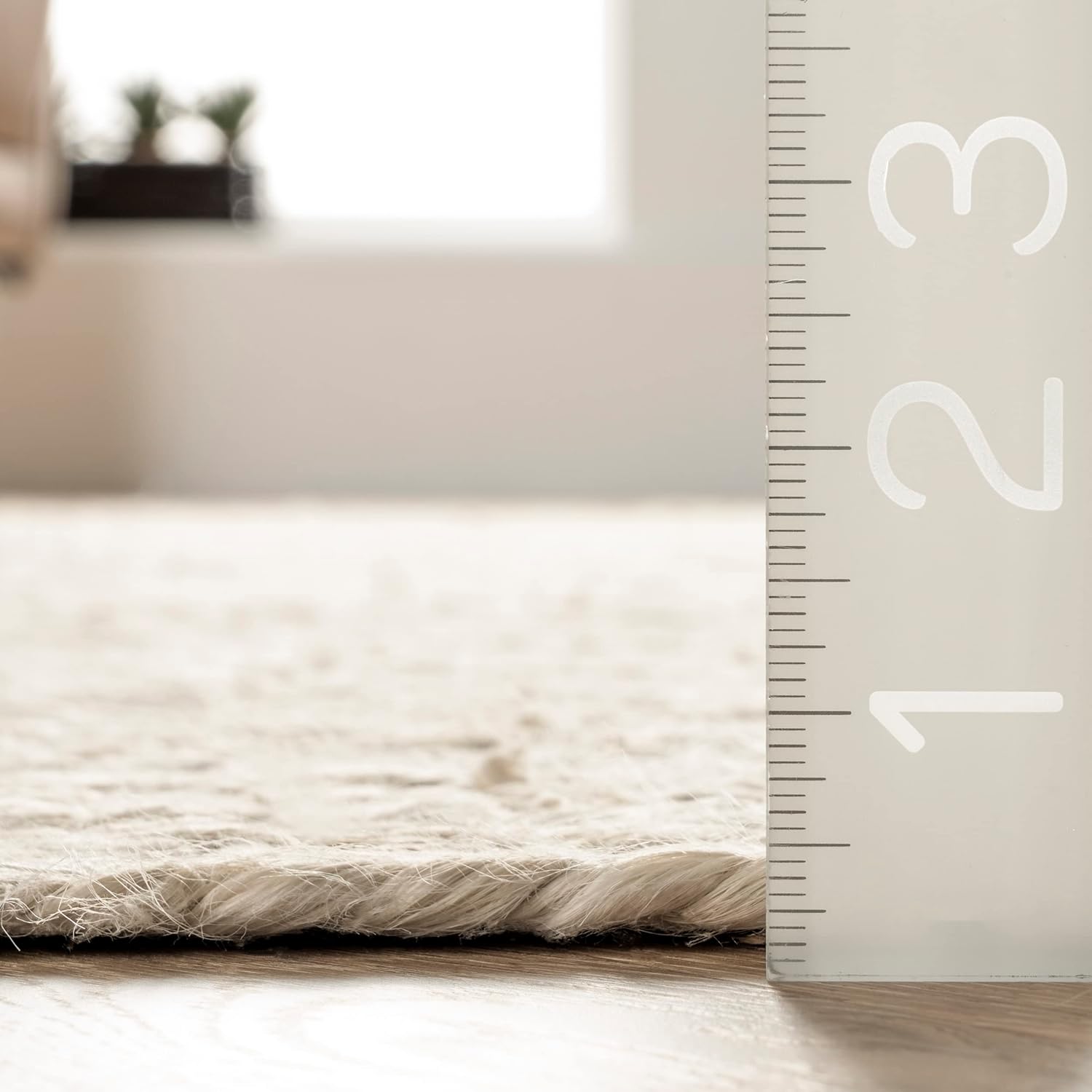 Elegant Braided Jute Rug