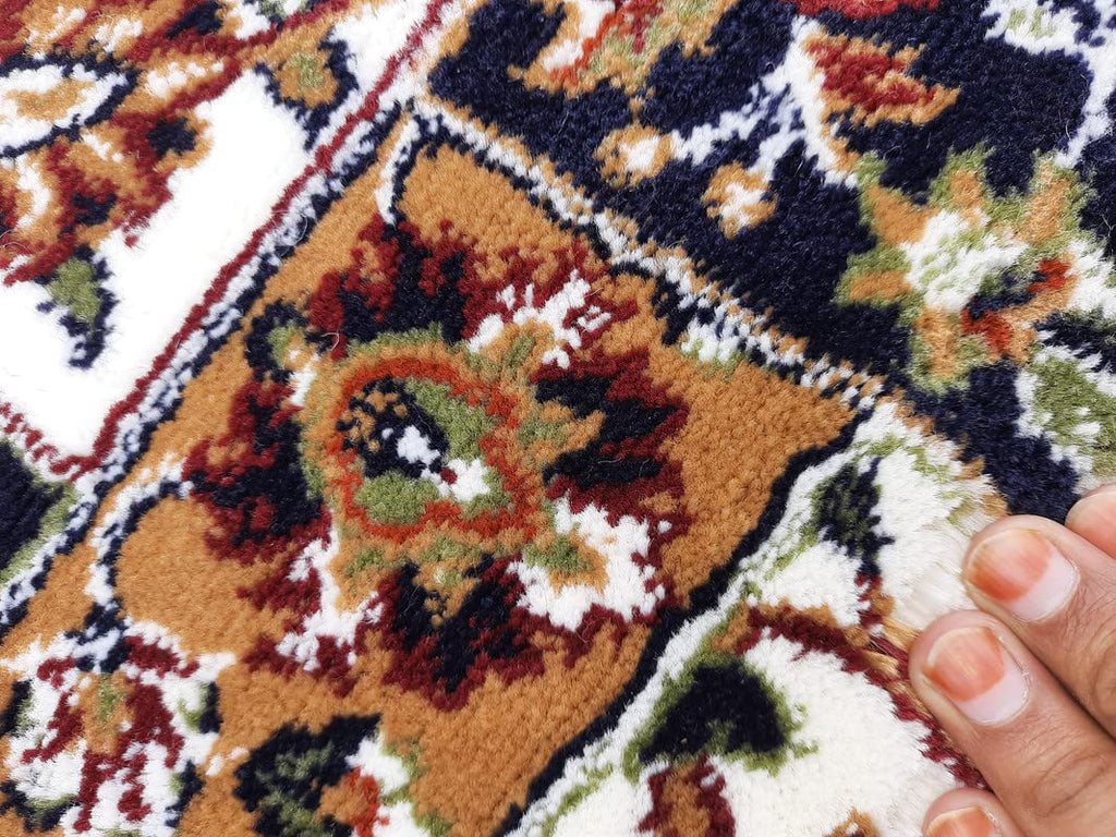 Floral Design Soft Acrylic Carpet for Living Room