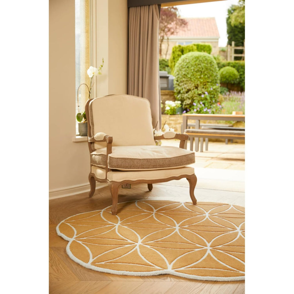 Petal Loop Round Designer Carpet