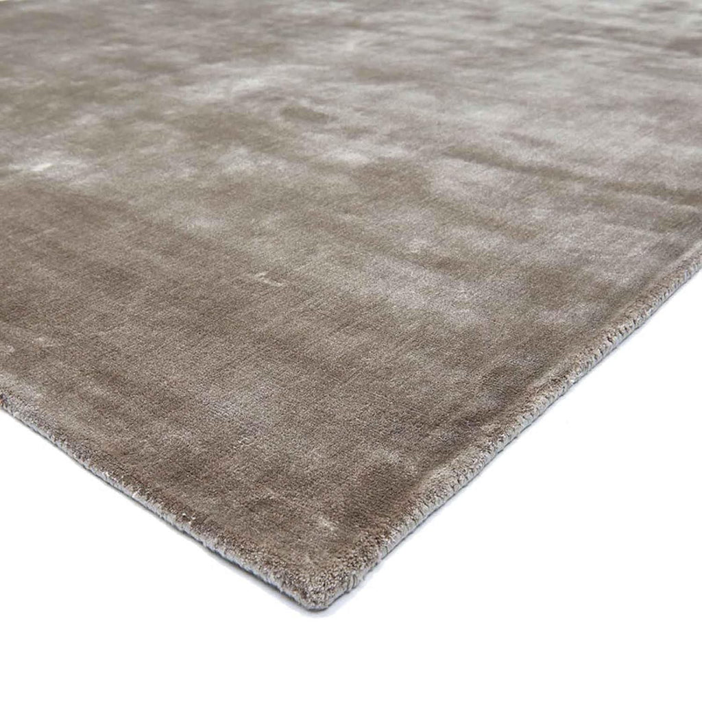 Silver Mist Minimal Luxe Silk Viscose Carpet