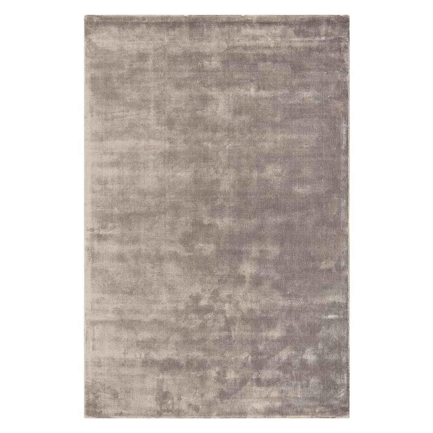 Silver Mist Minimal Luxe Silk Viscose Carpet