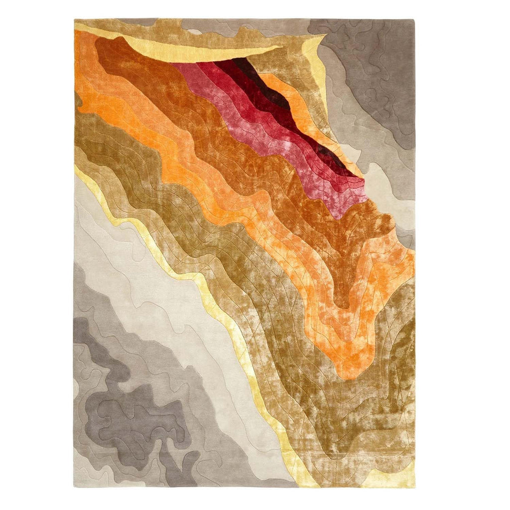 Modern Gradient Texture Wool & Viscose Carpet