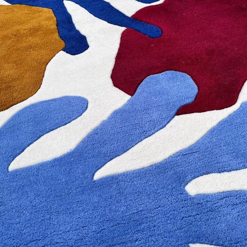 Contemporary Multi Color Oval Area Rug