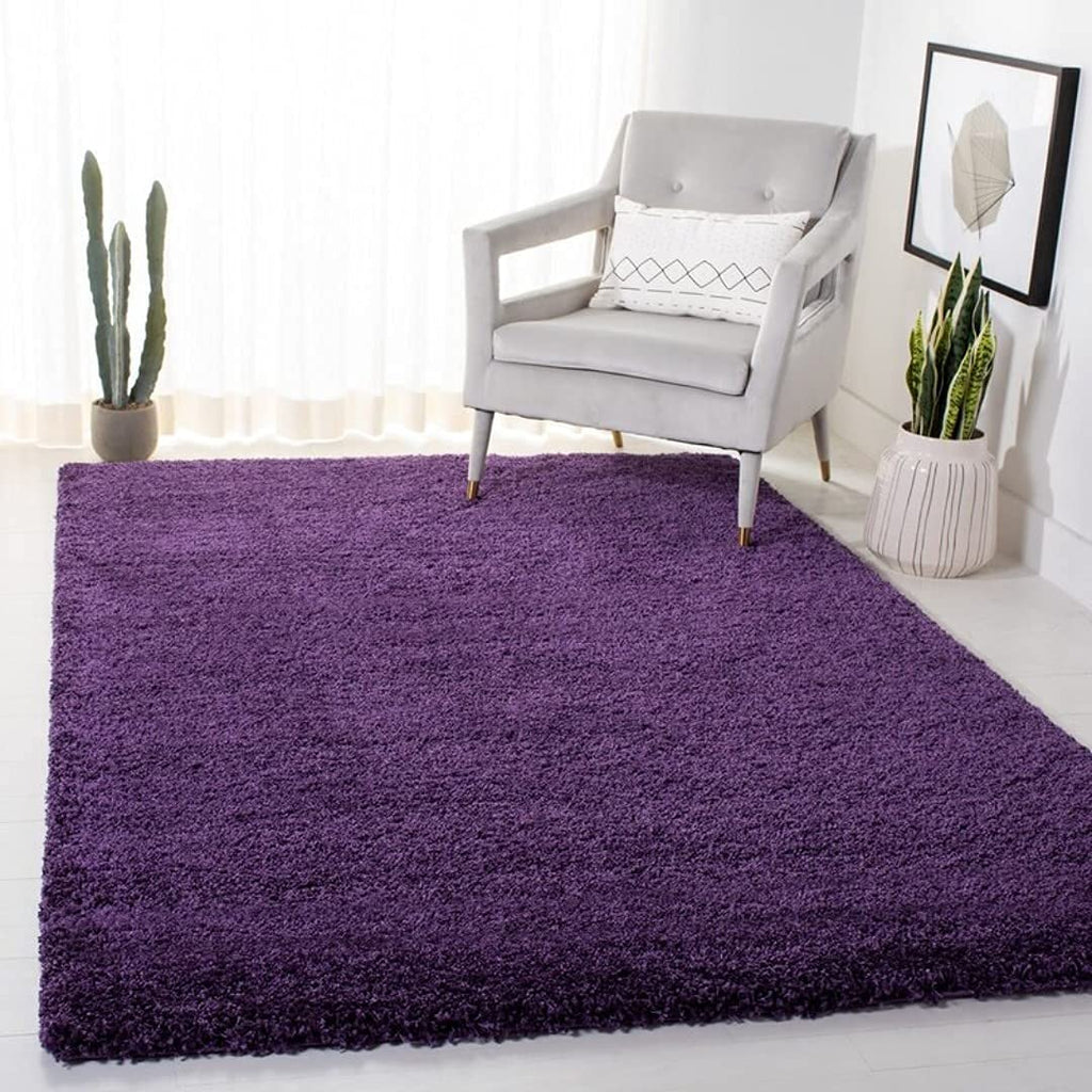 Deep Purple Luxury Shaggy Carpet