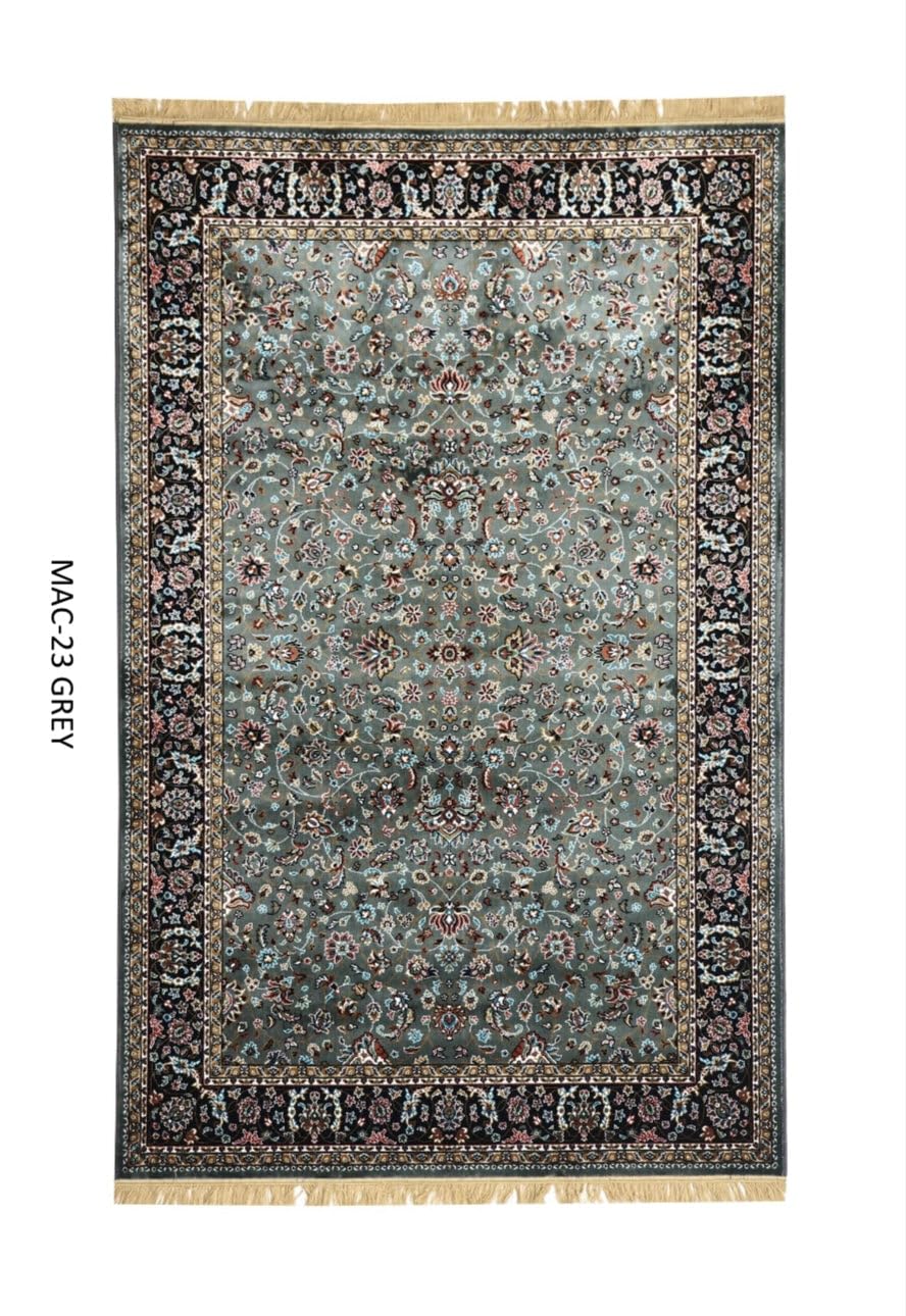Elaborate All Over Floral Persian Silk Rug