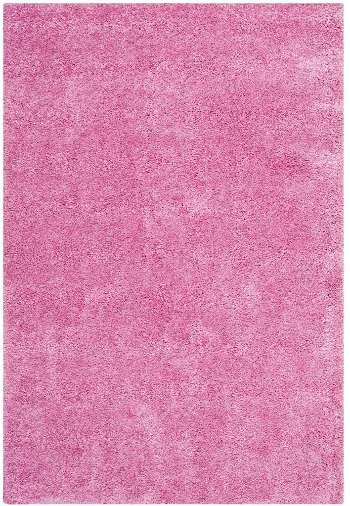 Blush Pink Luxury Shaggy Area Carpet