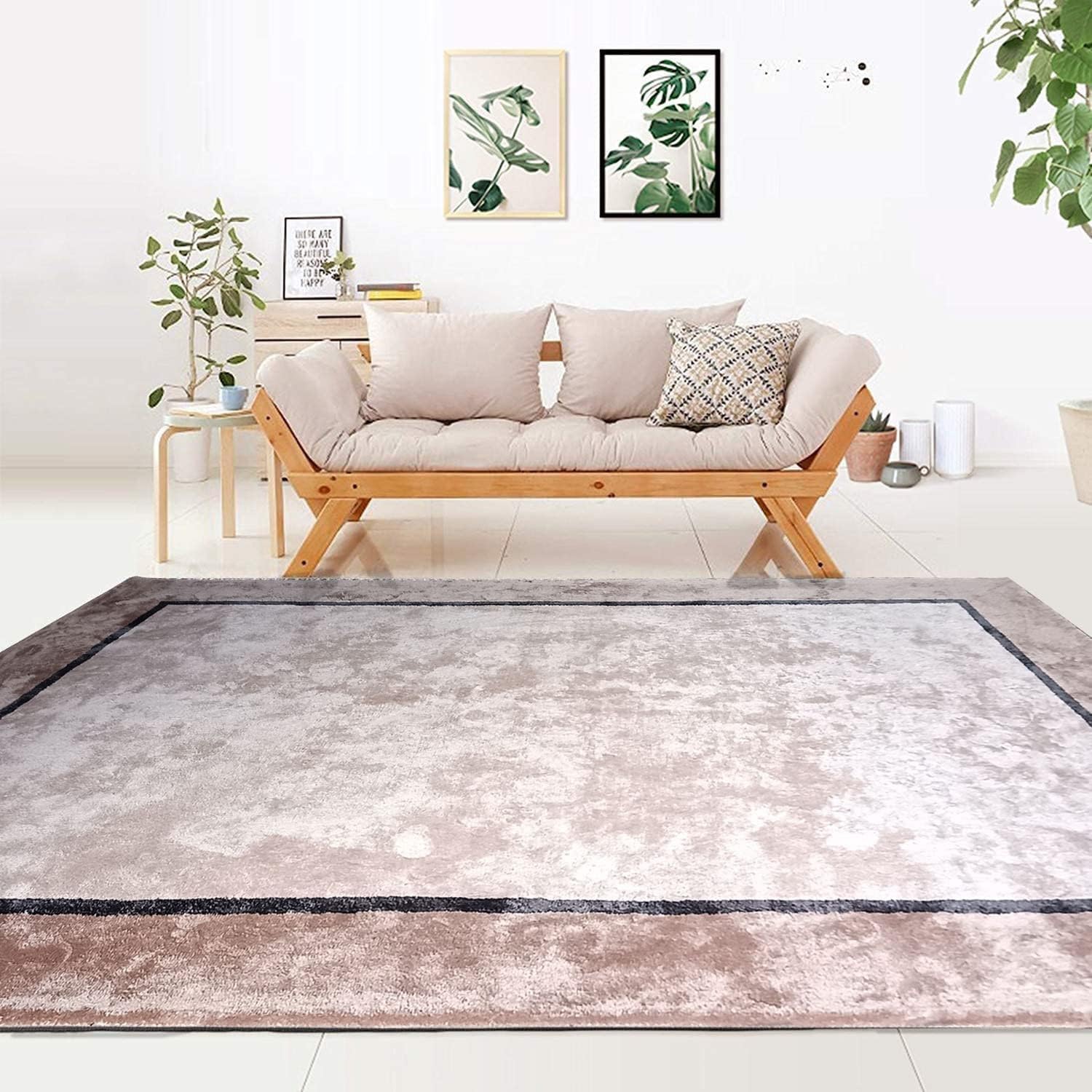 Silk Hand Tufted Carpet Modern Premium Area Rug