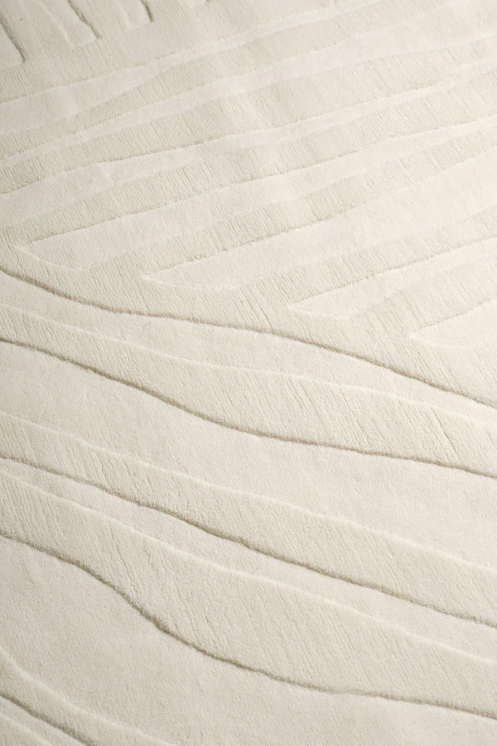 Ivory Organic Wave New Zealand Wool Carpet