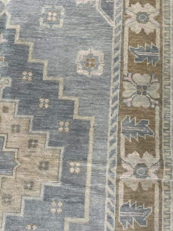 Hand Knotted Oushak Rug for Living Room, Dining Room, Office, Bedroom, Hand Knotted Wool Rug