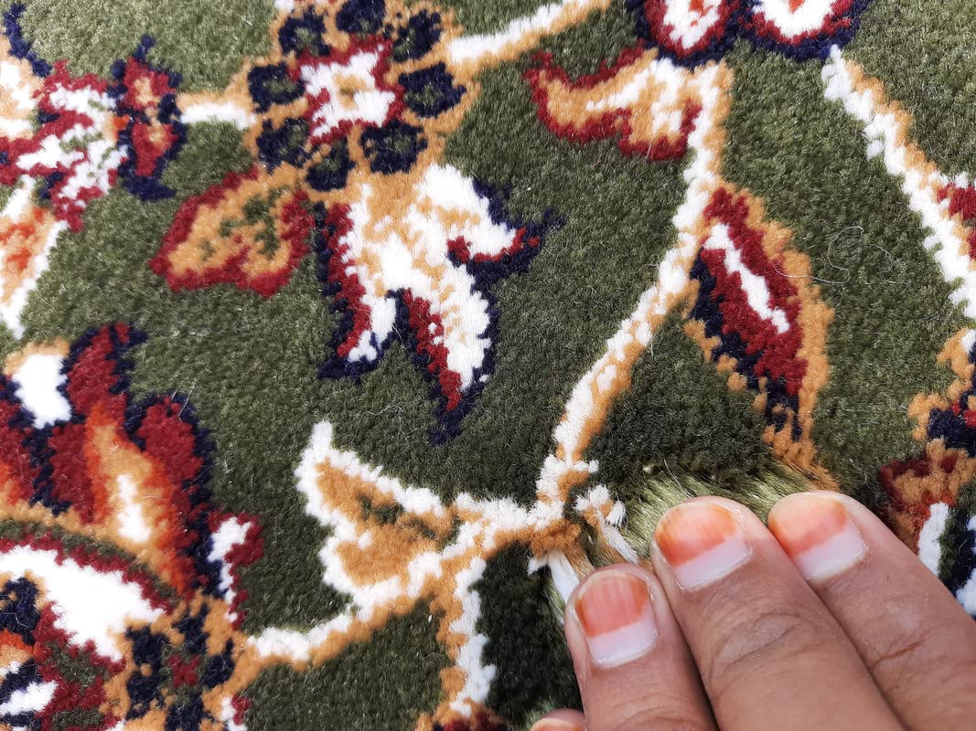 Floral Design Soft Acrylic Carpet for Living Room