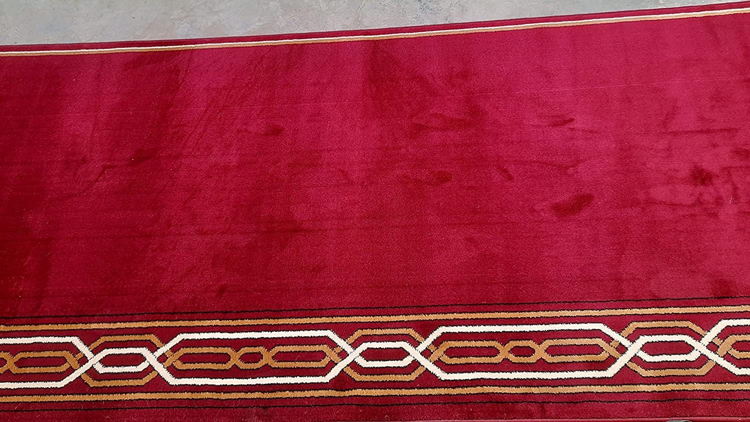 Premium Plain Maroon 1 Inch Thick Prayer Hall Carpet