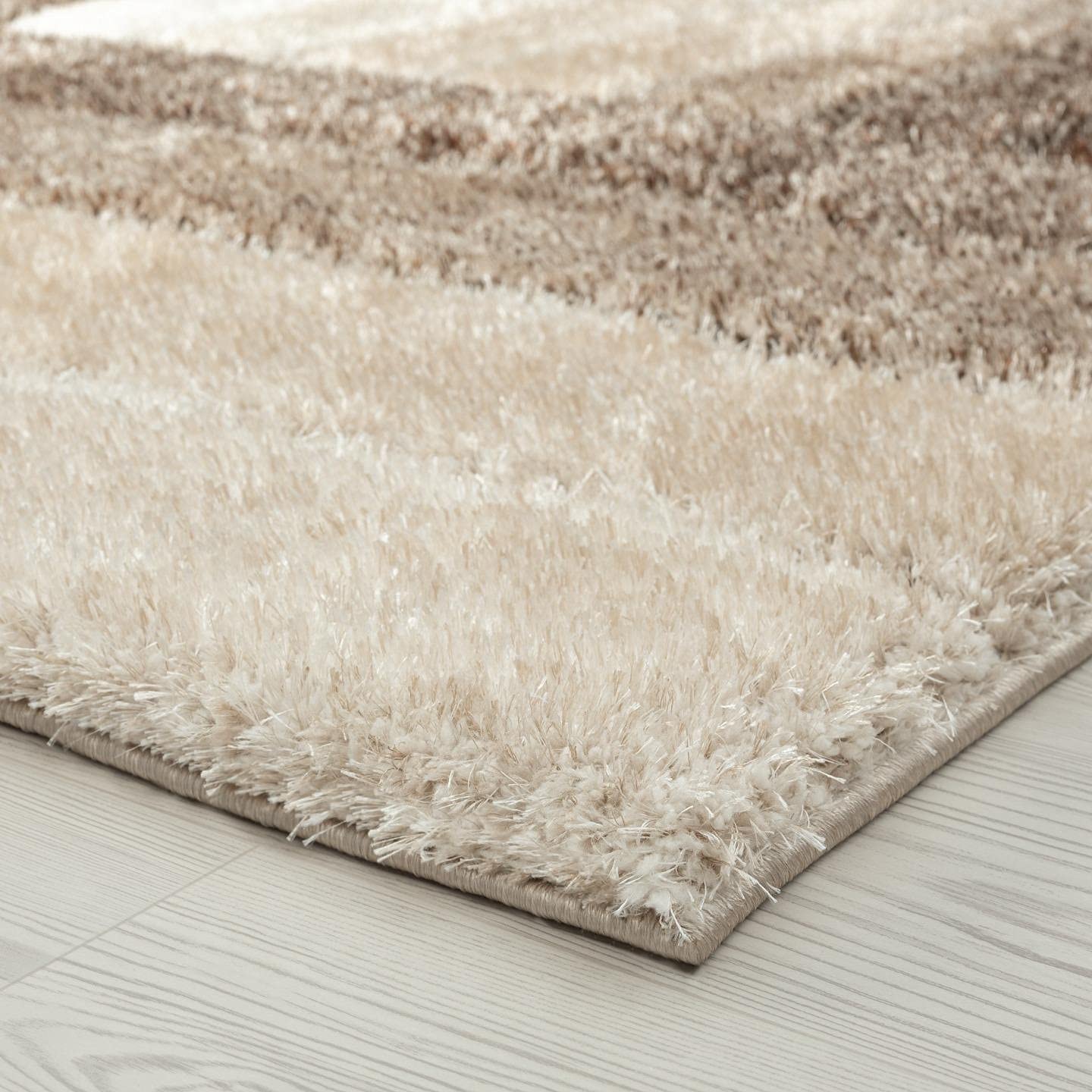 Brown Geometric Patchwork Area Rug