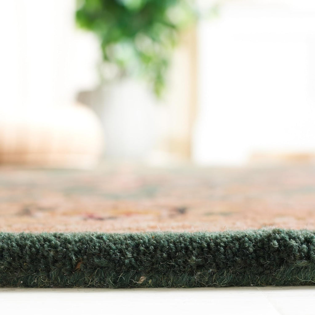 Emerald Green Hand Tufted Wool Rug