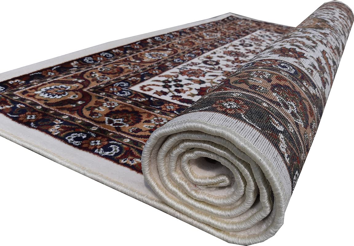 Floral Design Soft Acrylic Carpet for Living Room