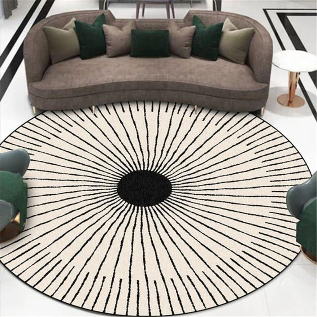 Eclipse Ray Round Carpet