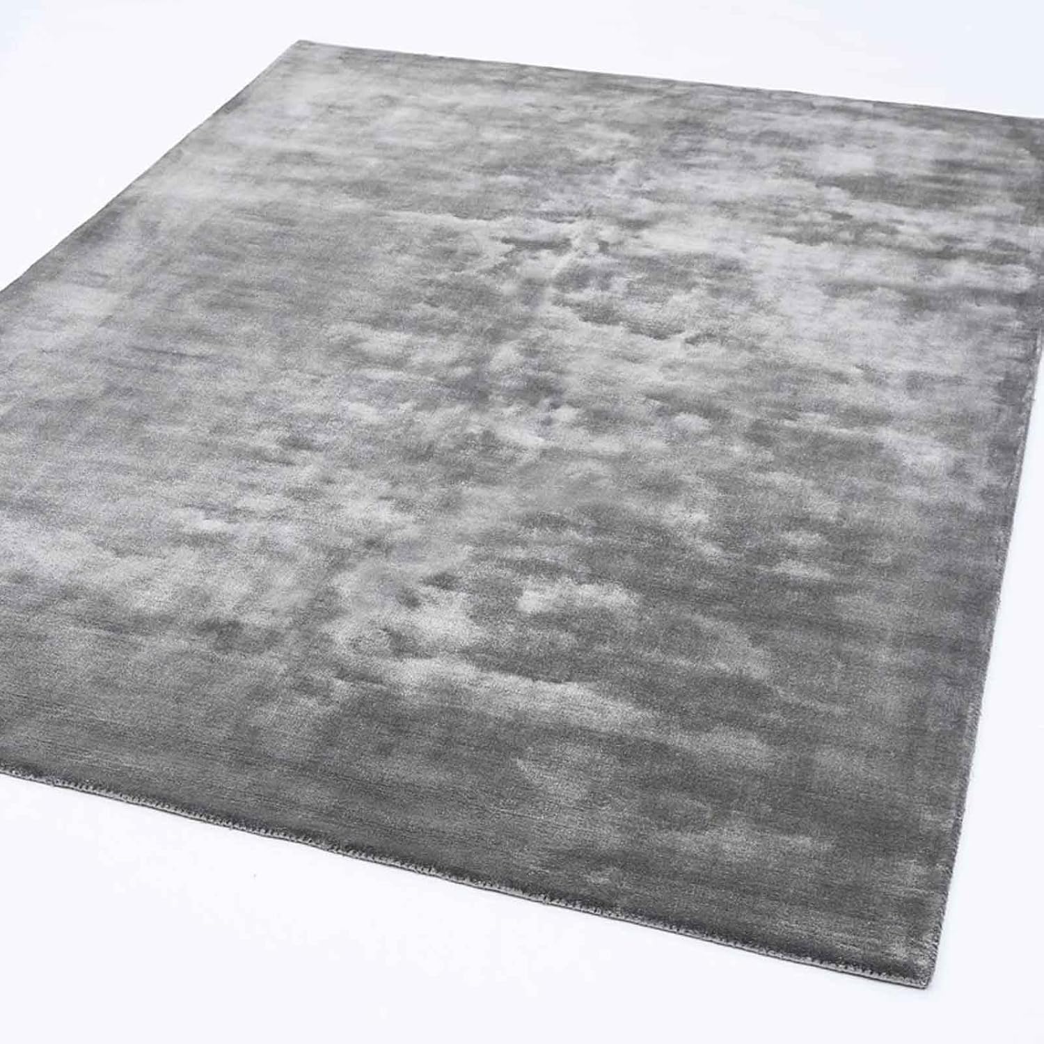Premium Grey Plain Viscose Carpet