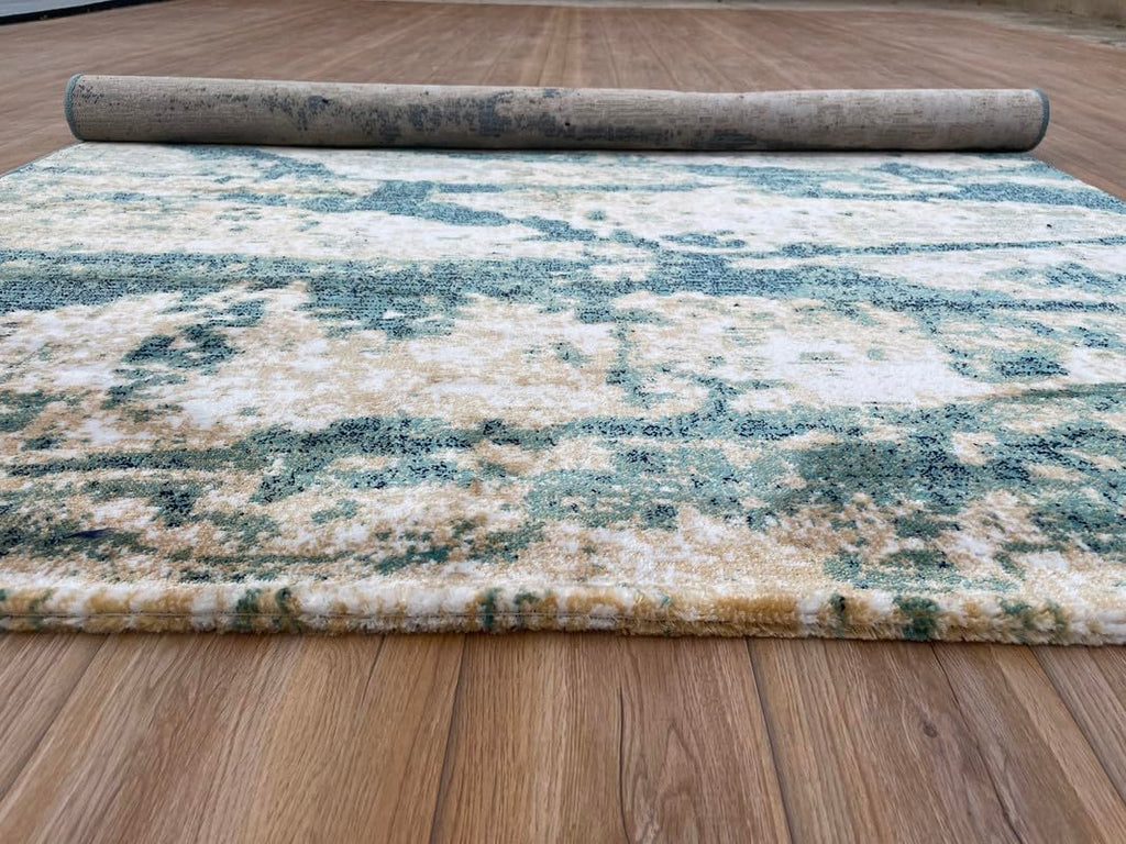 Natural Stone Effect Abstract Area Rug