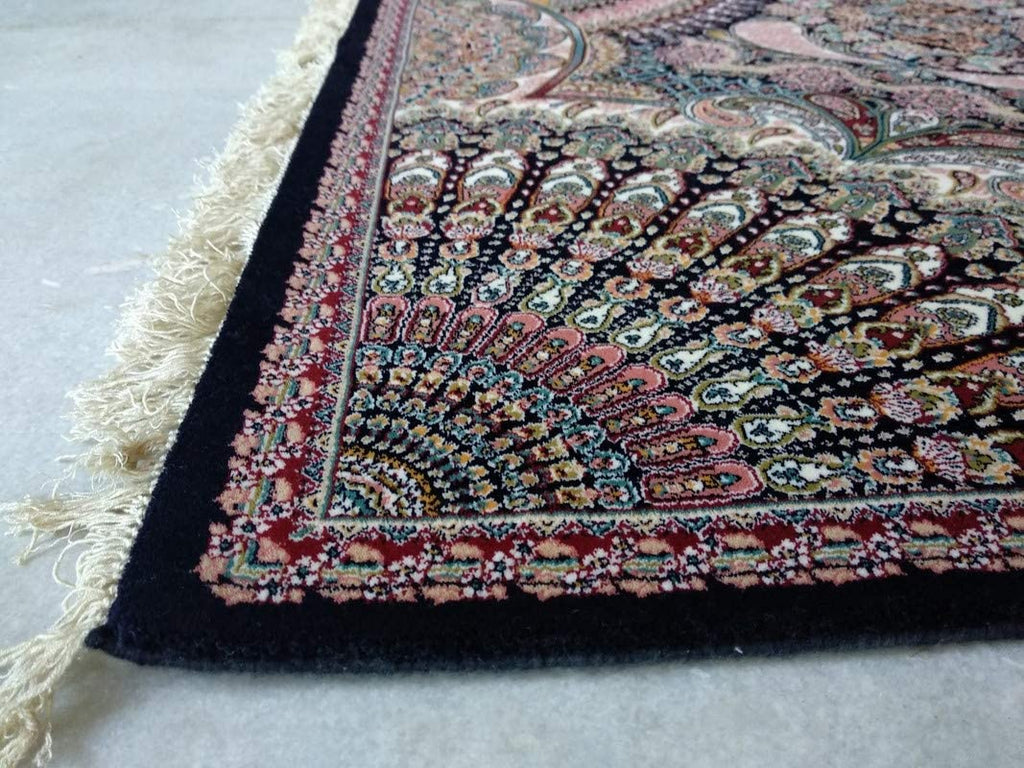 Artistic Irani Carpet with Complex Medallion and Dense Detailing