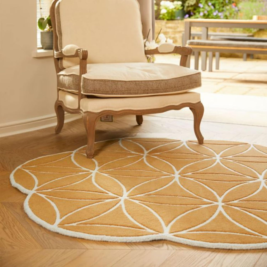 Petal Loop Round Designer Carpet