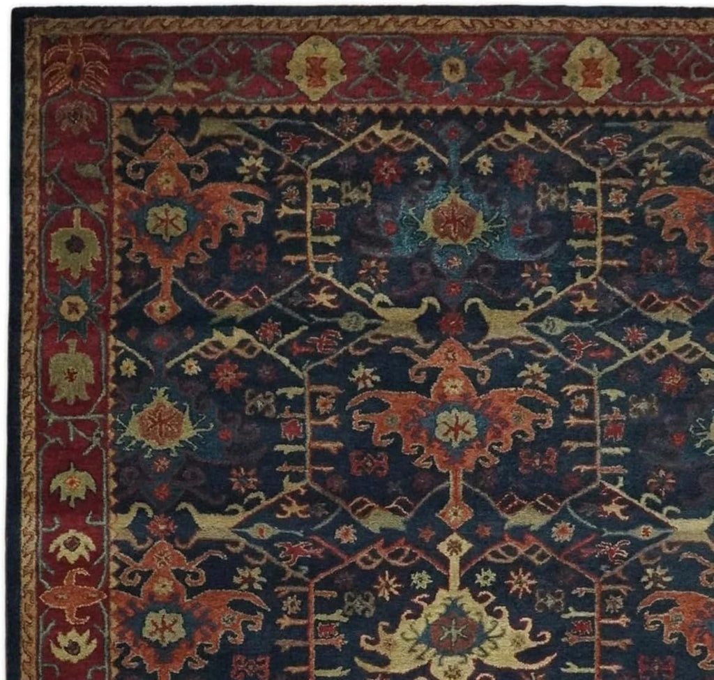 Midnight Blue Hand Tufted Wool Rug