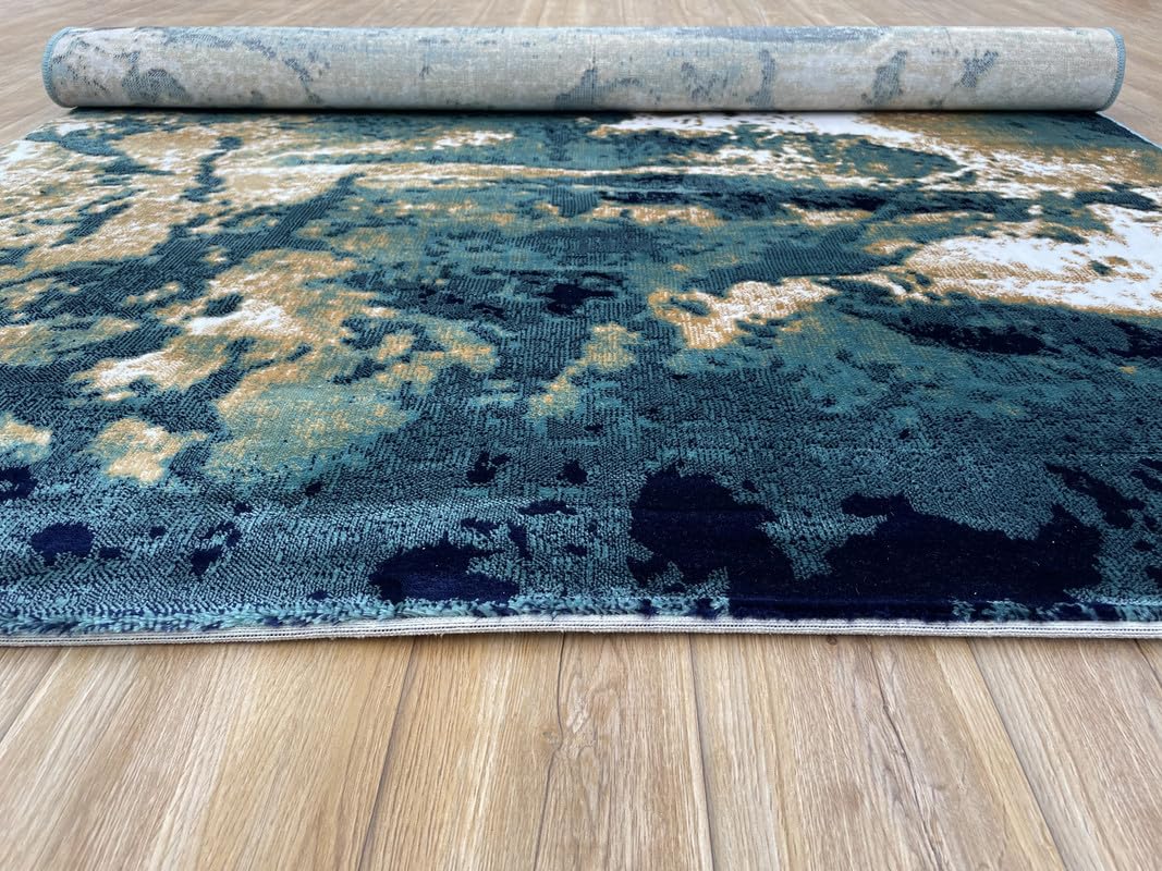 Bold Oceanic Texture Designer Carpet