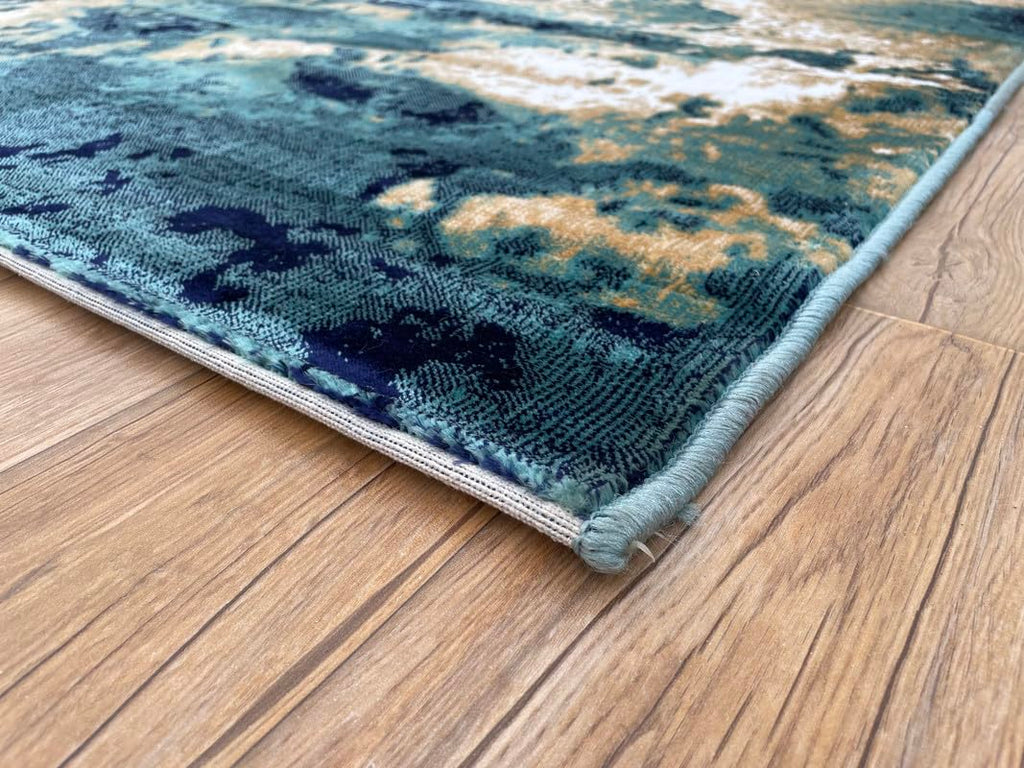 Bold Oceanic Texture Designer Carpet