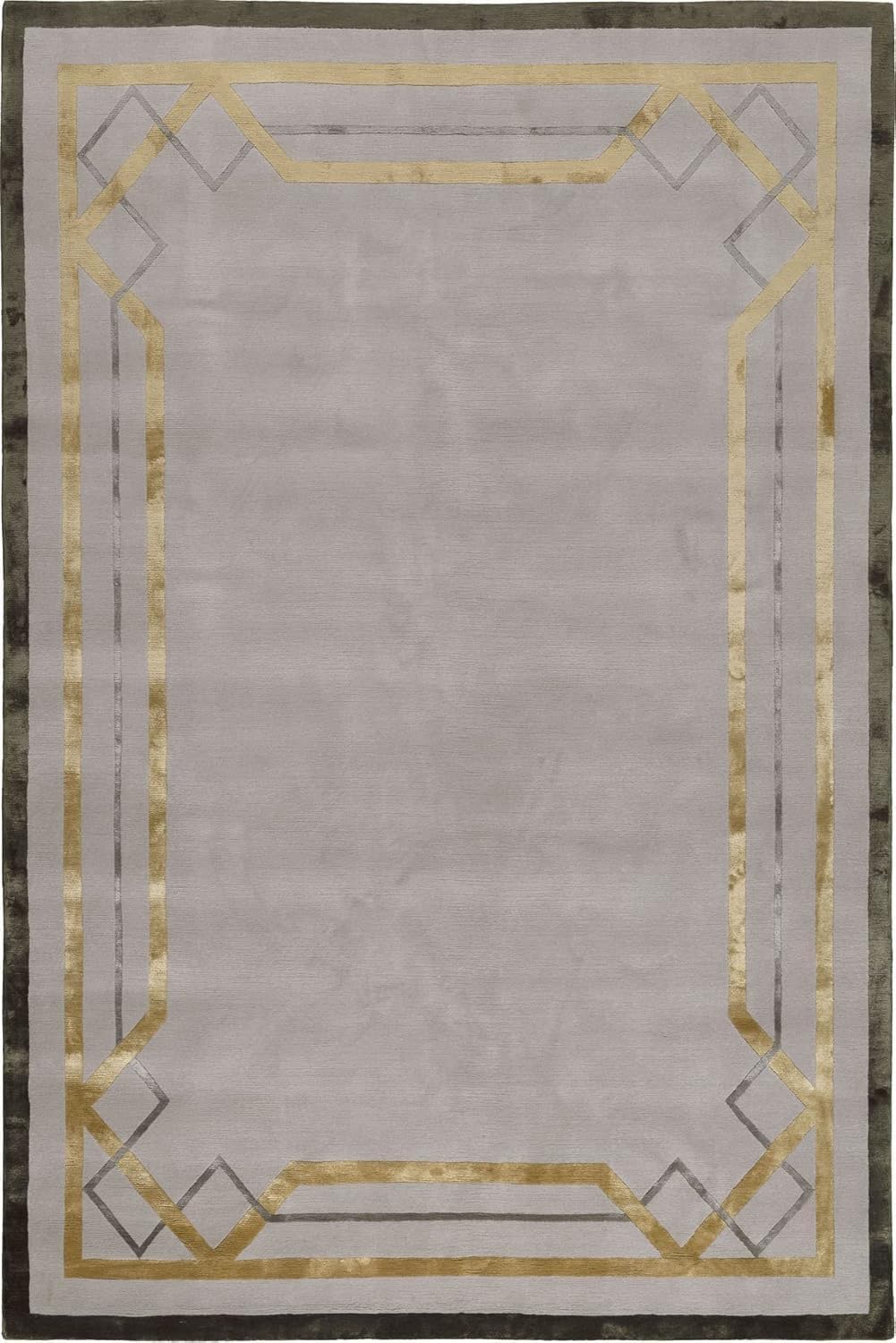 Silk Hand Tufted Carpet Modern Premium Area Rug