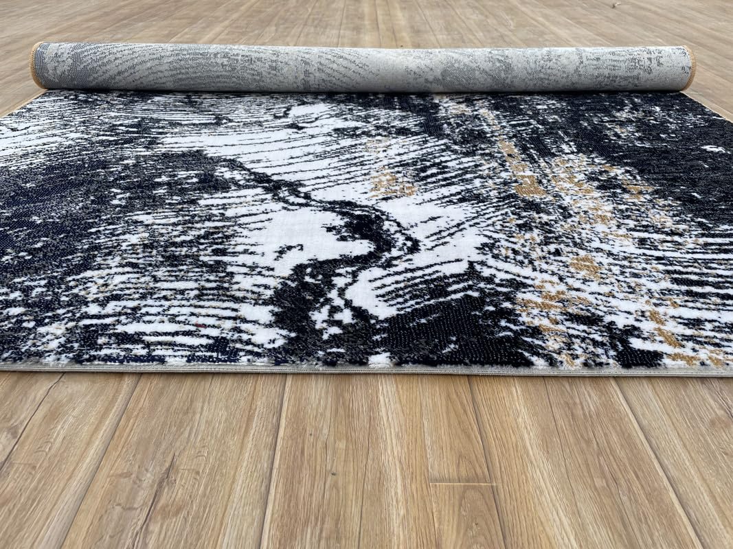 Bold Ink Inspired Designer Area Rug