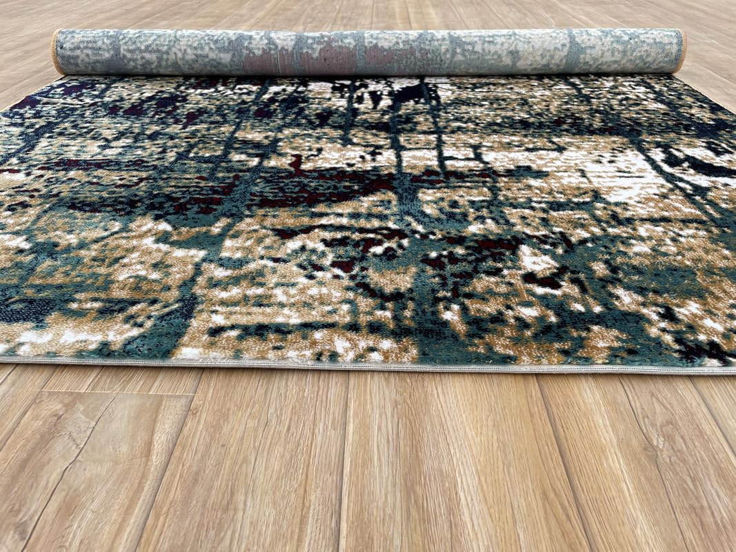 Abstract Layered Texture Rugs
