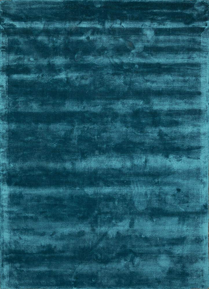Teal Blue Soft Finish Viscose Carpet