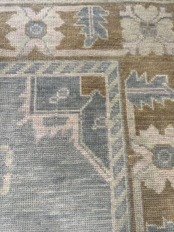 Hand Knotted Oushak Rug for Living Room, Dining Room, Office, Bedroom, Hand Knotted Wool Rug