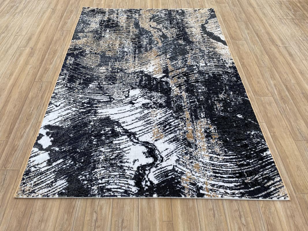 Bold Ink Inspired Designer Area Rug