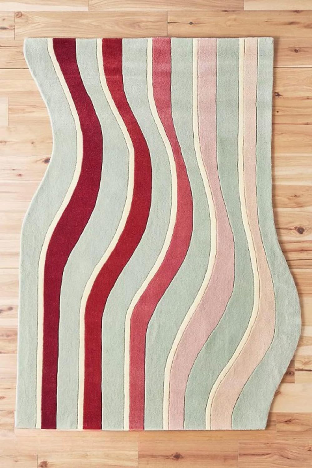 Irregular Floral Area Rug