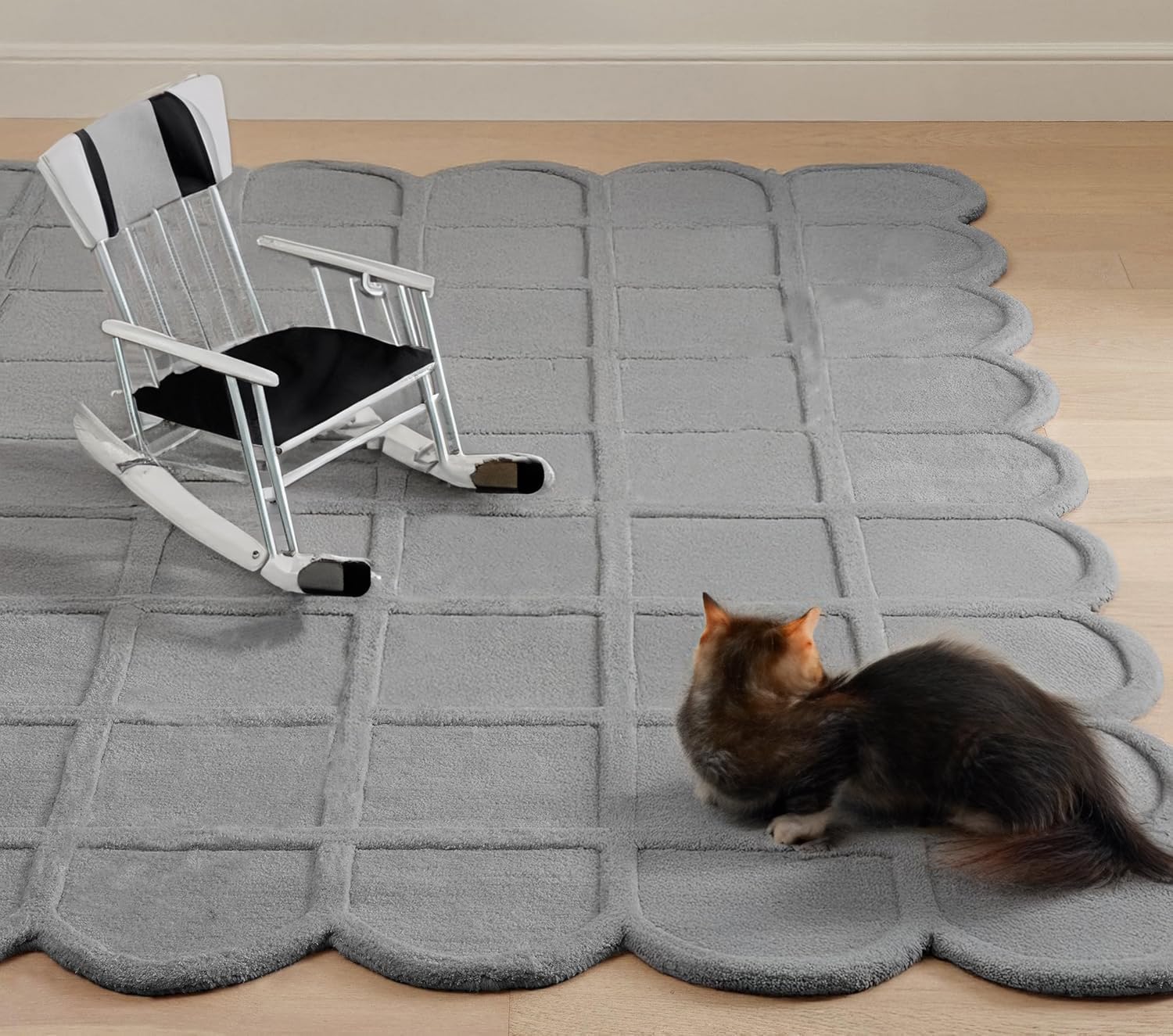 High-Low Hand Tufted Wool Carpets Export Quality for Living Room-Bedroom & Hall