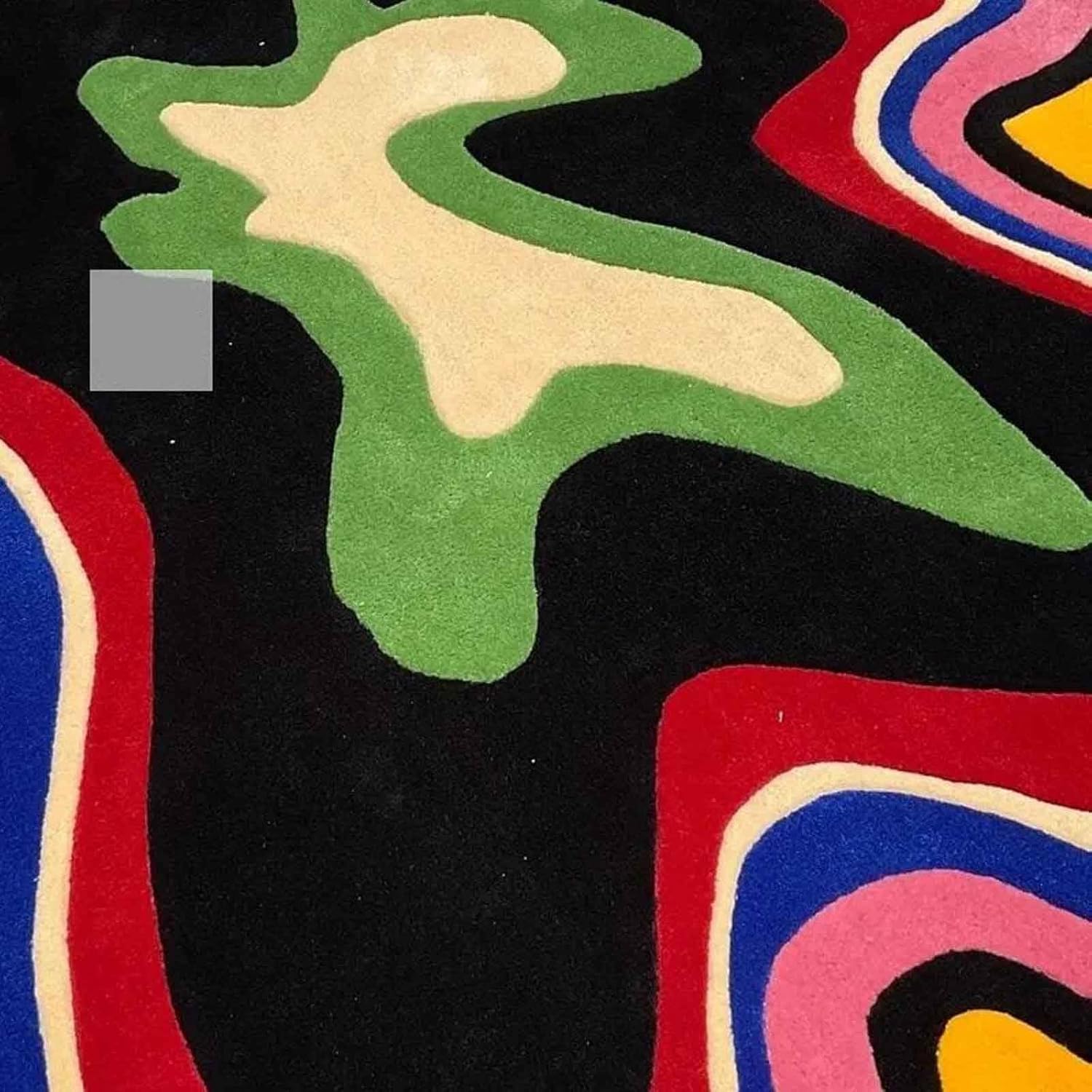 Irregular Floral Area Rug