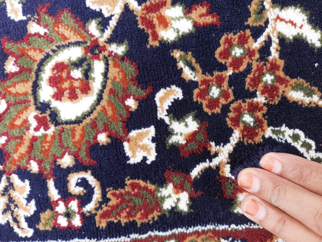 Floral Design Soft Acrylic Carpet for Living Room