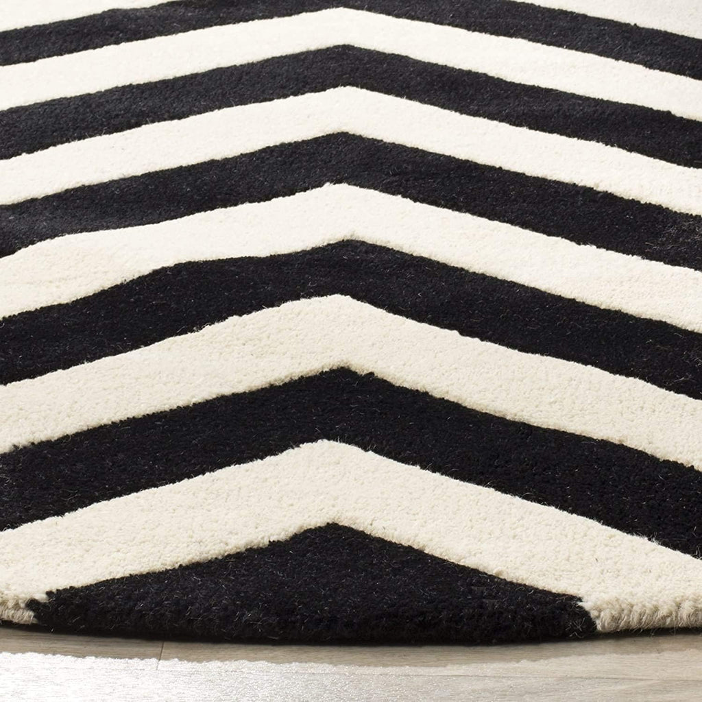 Export Quality Handmade Woollen Round Carpet – Elegant Living Room Floor Rug