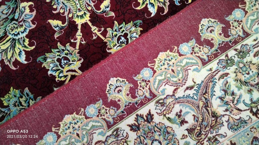 Luxury Irani Red Floral Vine Area Rug