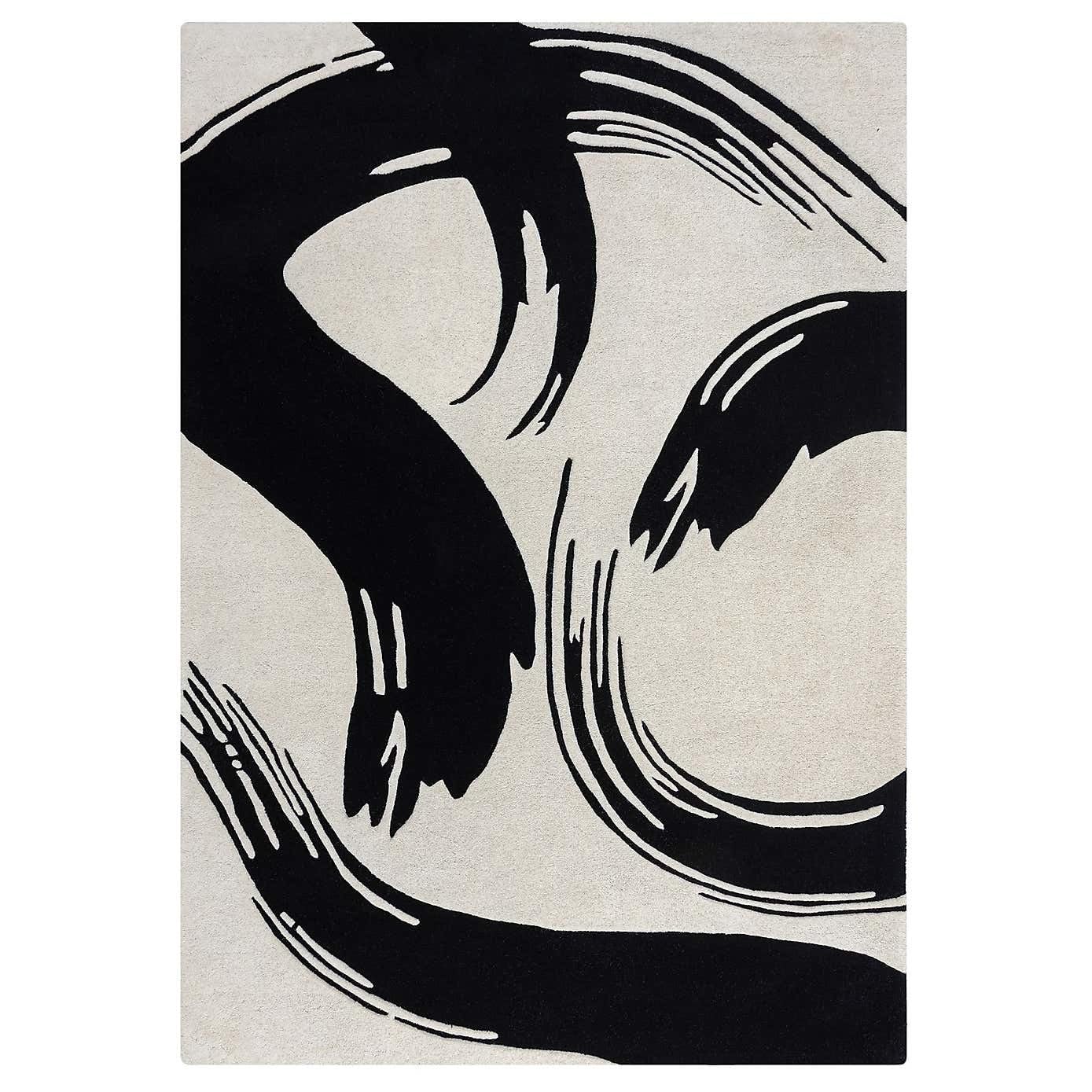 Minimalist Brushstroke Design Carpet