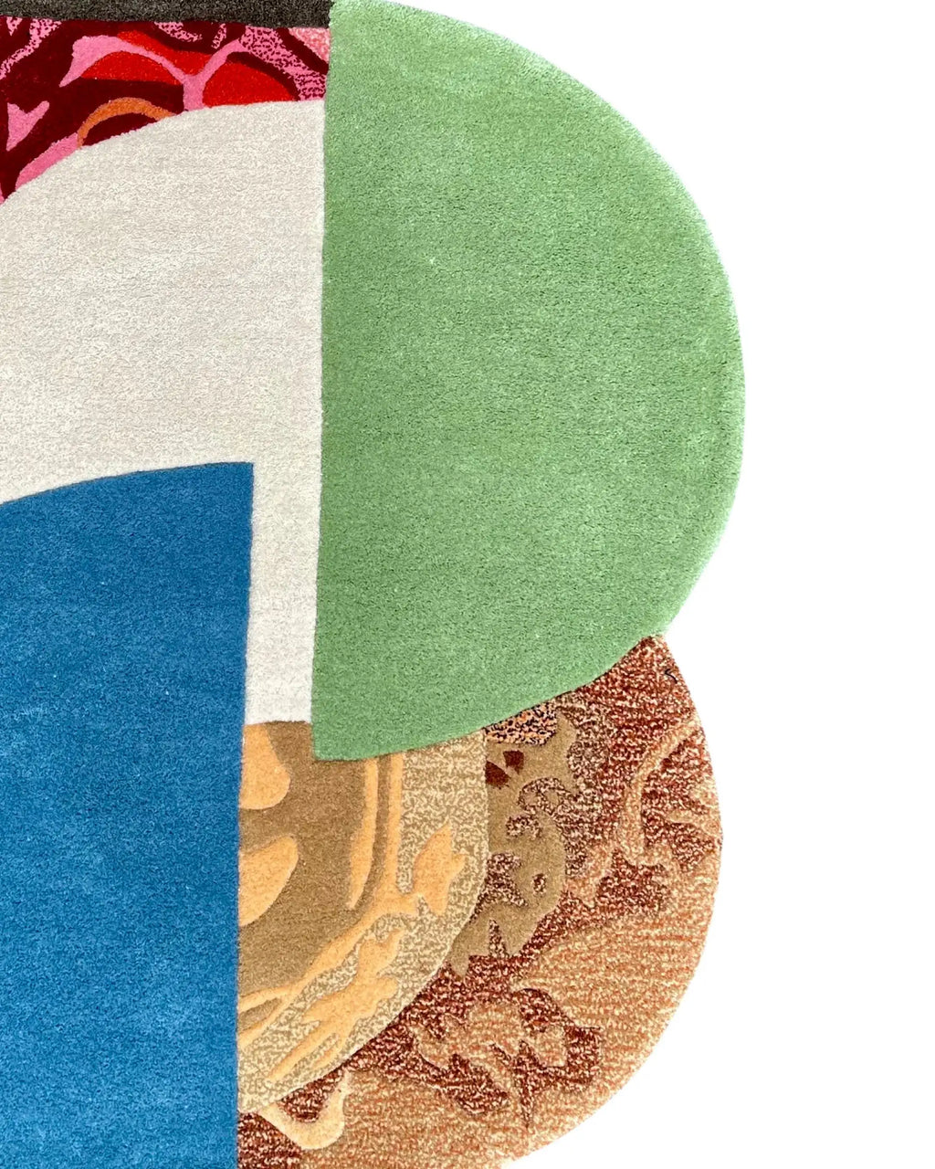 Half Moon Geometry Abstract Modern Designer Carpet