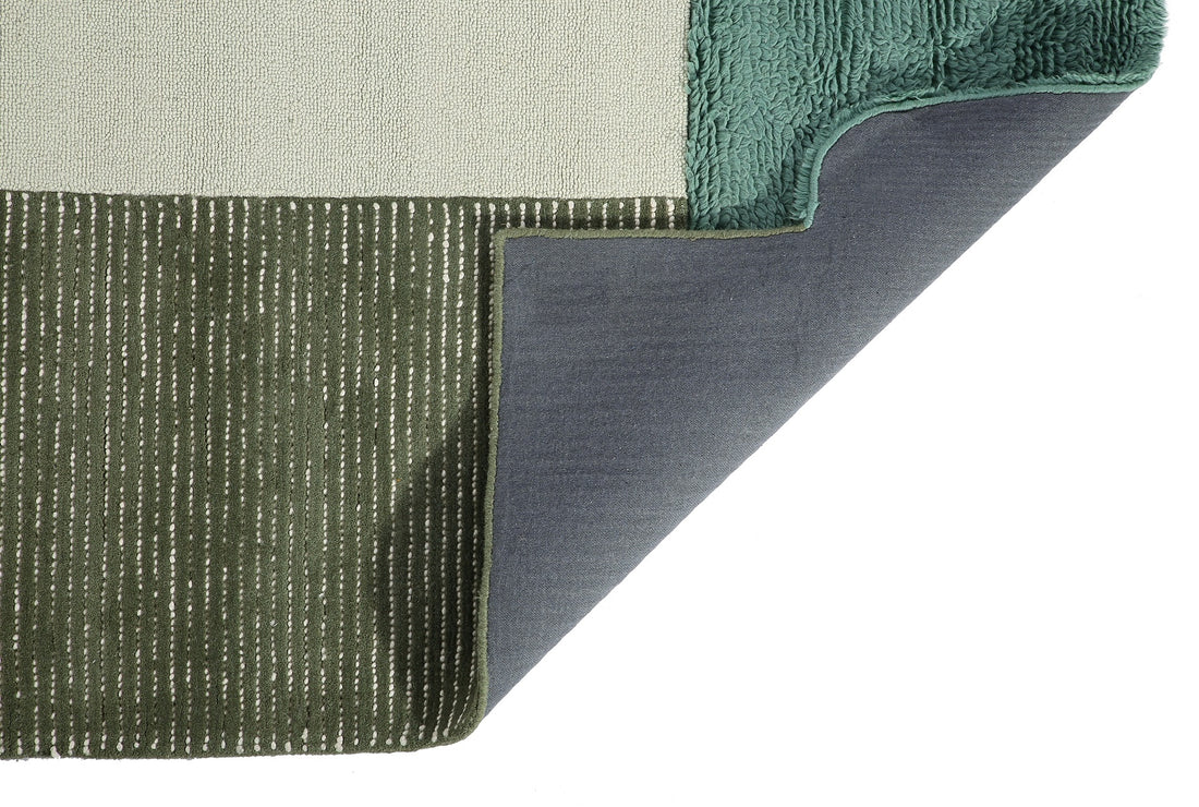 Designer Patchwork Wool Rug