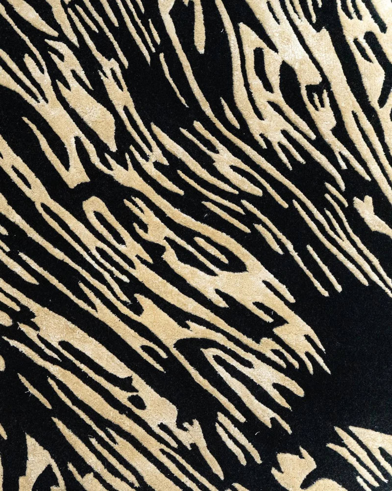 Woodgrain Waves Silk Rug
