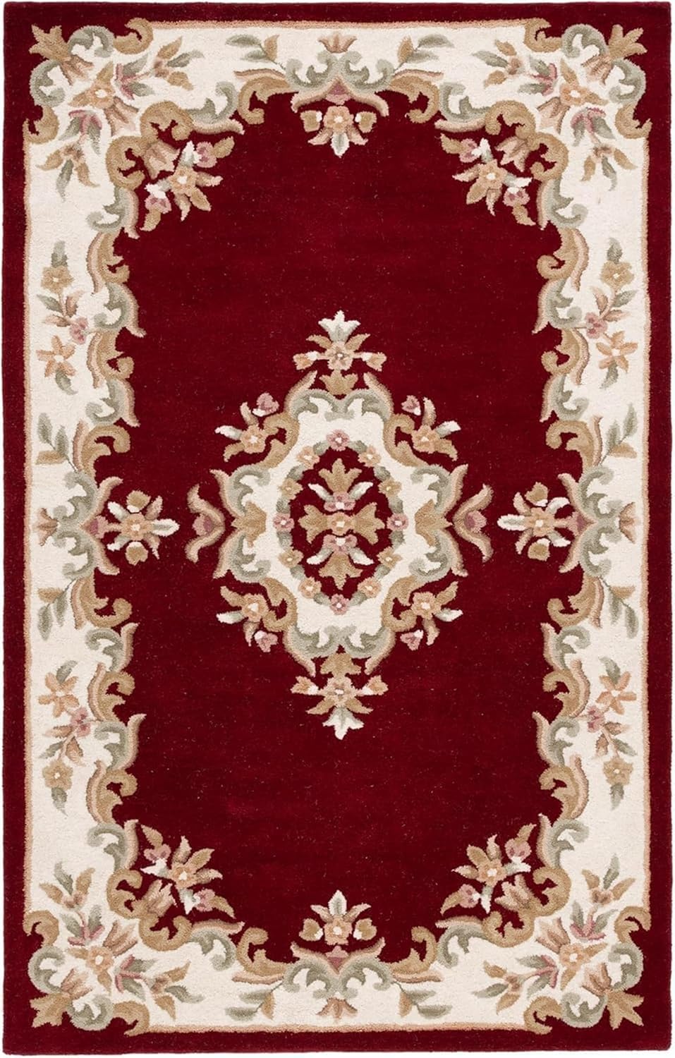 Red Abushan Floral Persian Carpet & Rug