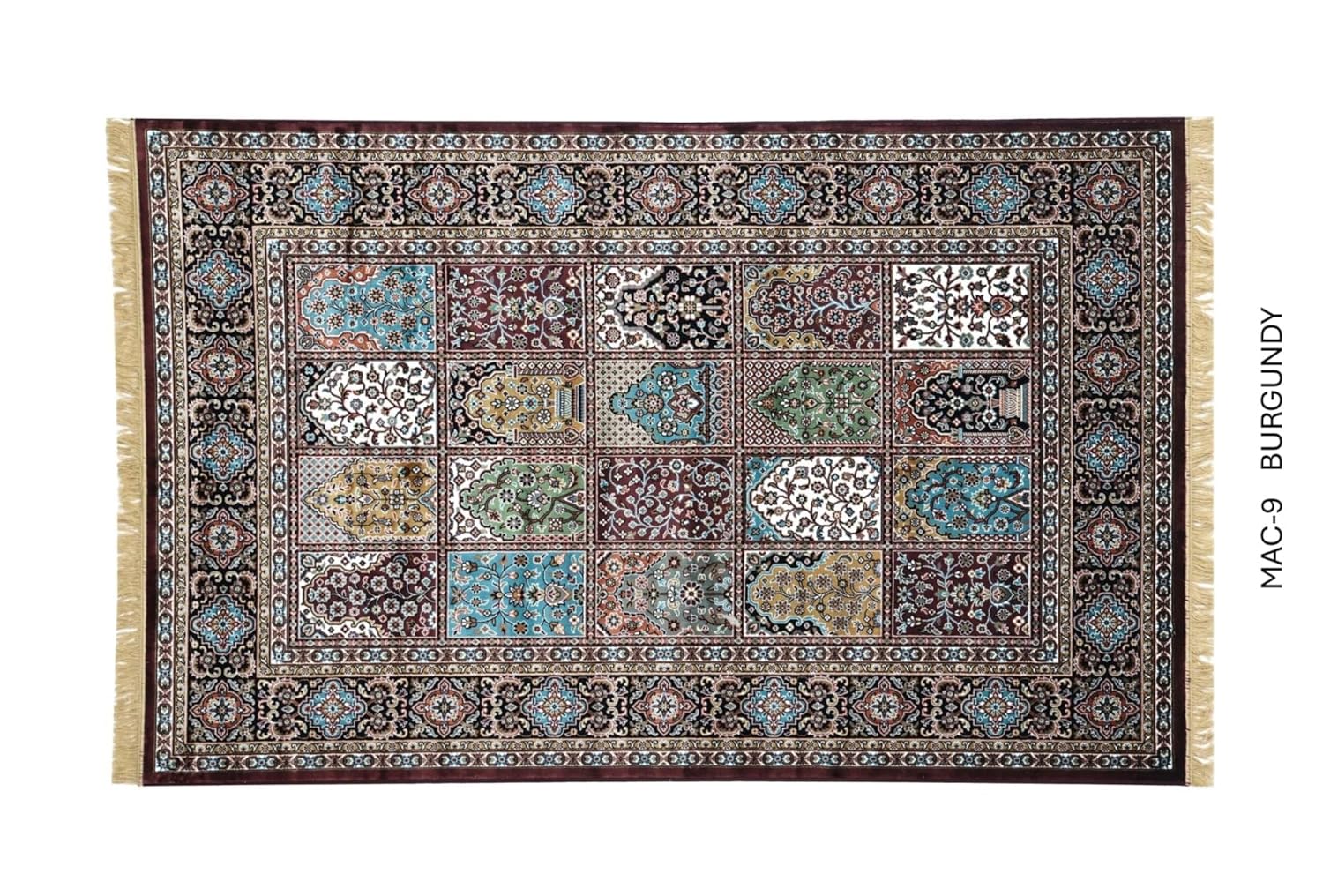 Boho Qom Oriental Area Rug,
