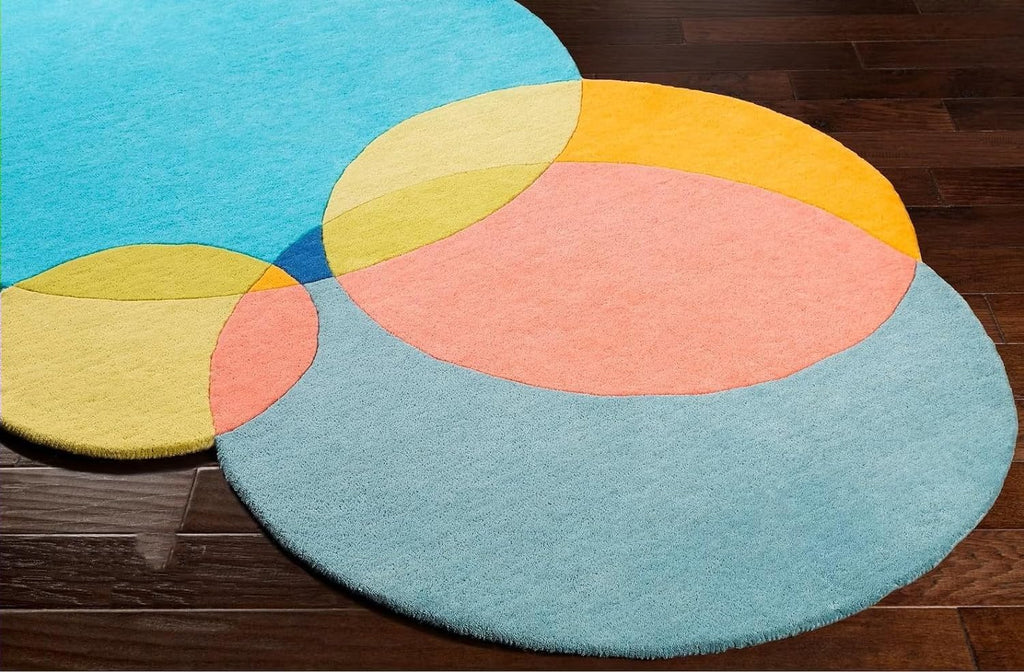 Irregular Floral Area Rug
