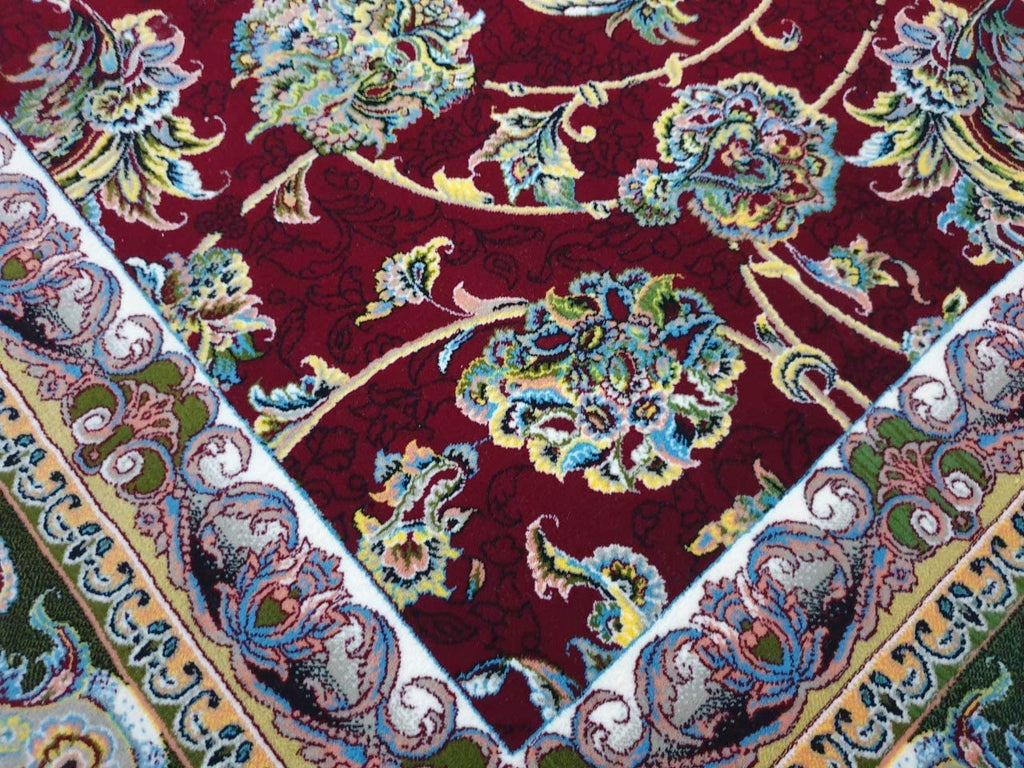 Luxury Irani Red Floral Vine Area Rug