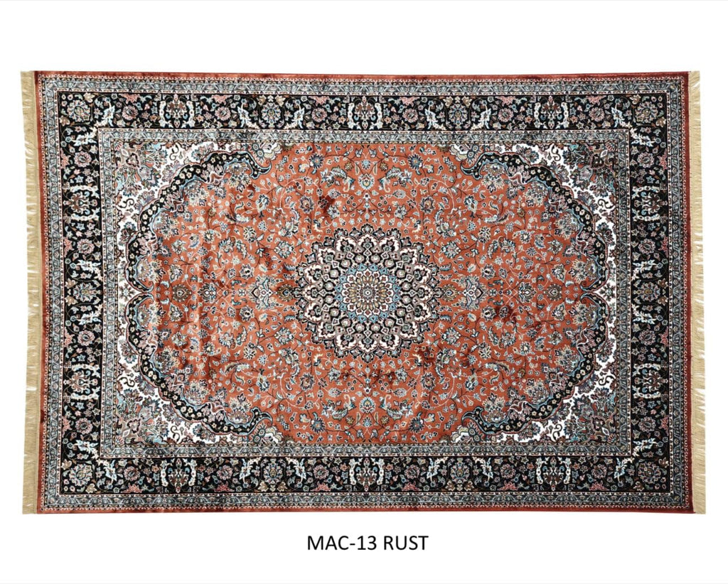 Traditional Vintage Silk Persian Rug